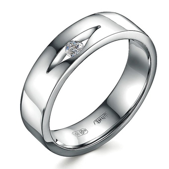 Обручальное кольцо из платины Semel